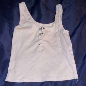 Wild Fable Ribbed Cropped Tank Top Size Small